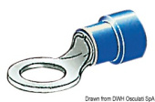 Osculati Pre-Insulated Ring Terminals for 1-6 mm² Cables, Pack of 100