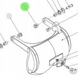 Alamarin Jet H0402 - Compound Bearing for Jet-230 Reversing Deflector