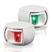 Hella NaviLED Compact - Port/Starboard (Set), White Shroud, Clear Lens