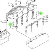 Nanni Diesel 970310911 - Injector Nozzle Holder Assembly for 4.330TDI and 4.340TDI Engines