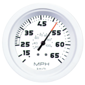 Veethree 31279E - White Domed Tachometer 0-4000 RPM (Diesel)