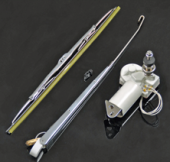 Allpa Complete Windshield Wiper Kit, Model 'Charly', Adjustable Single Arm With Flat Blade Wiper Blade