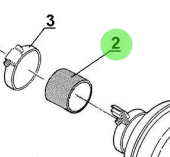 Bukh 530A0252 - Rubber Hose Ø55/Ø65 for EPA48 Air Inlet Filters
