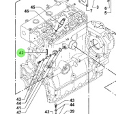 Bukh 008E9811 - Charge Pressure Hose for DV48 Engines