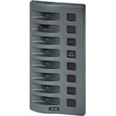 Blue Sea 4309 - Panel WD Switch Only 8pos Grey (replaces 4309B-BSS)