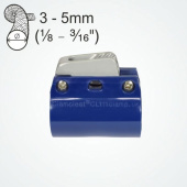 Clamcleat CL244/S5 Aluminium Cleat & Clamp Set for 3–6 mm Rope and 42–43 mm Tubes
