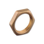 Guidi Hexagonal Nut Light Series, Yellow Brass, BSPP Thread