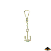 Trem D3100020 - Pendant Polished Brass Key Holder Anchor