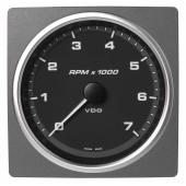 VDO A2C59501915 – AcquaLink Tachometer 7000 RPM Black 110 mm 12-24V
