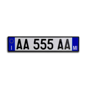 Letterfix 80 mm Black Boat Registration Letters and Numbers