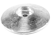 Talamex Zinc Round Rudder Blade Anodes with Single Hole
