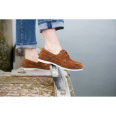 Typhoon Crew II Deck Boat Shoes Brown Nubuck Leather