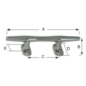 Plastimo 13785 - Open Base Stainless Steel Cleat L200mm