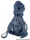 Osculati High-Strength 8-Strand Polyester Spliced Mooring Line with Stainless Steel Thimble