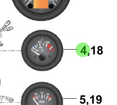 Bukh 00113-5S105 - Coolant Temperature Gauge for R210J and S270J Engines