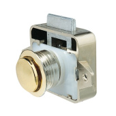 Vetus LOCKDRM - Plastic Lock with Brass Plated Push-Button