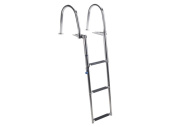 Talamex Swim Ladder Telescopic And Fold Up Including Handgrips Stainless Steel 3 Step