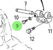 Nanni Diesel 970491322 - Control System Bolt for HE and N Series Engines