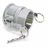 Kamlok Female Part D, Stainless Steel 4" Internal Thread