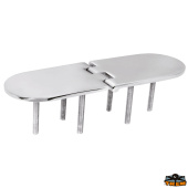 Trem M3565390 - AISI 316 Stainless Steel Hinges Thickness 4 mm - 190x65 mm With Pins Reversed Model