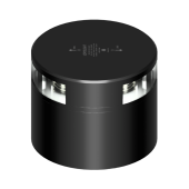 Lopolight 201-012-B-180-CD - Navigation Light 2NM 180° White, Single, Black W/Conn & Alu-Base CD