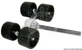 Osculati 02.031.40 - Swinging Roller 4-Roller Straight 40 mm