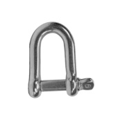Belship 722504 - Forged Stainless Steel AISI 316 Polished D-Shackle With Eyebolt 4mm (10 pcs)