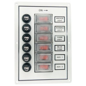 Euromarine Indoor Electric Panel - 6 Positions - White