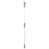 Nuova Rade 44252 - Telescopic Hooks 2-Ends, Anodised Aluminium, Ø30mm L120-196cm, Grey