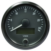 VDO A2C3832880010 - SingleViu Speedometer 30 Mph Black 80mm