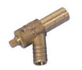 Hep2O Brass Push-Fit Brass Drain Cock Ø15 mm