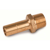 Hep2O Brass Connection Piece Male Thread x Key - 1/2" x Ø15 mm Male Thread
