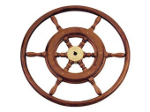 Savoretti T3 Steering Wheel Brass and Mahogany