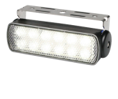 Hella Sea Hawk Floodlight Spread, Black Housing, IP67