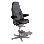 Norsap 6025 - 1000 Comfort Seat With Five Star Base 71/92 Black