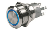 BEP 80-511-0007-00 - Switch Push-Button On/Off 24V Blue, LED