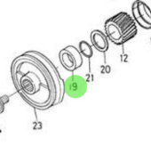 Nanni Diesel 970141523 - Crankshaft Collar for HE and N-Series Engines