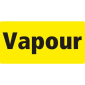 Marine Vapour Identification Sticker, Soft PVC