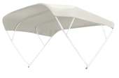 Sun Top Model 'Sixty', White, 230x156x252cm; Aluminum Polished Frames