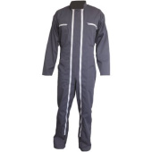  Grey Double-Zip Overalls Size XXL