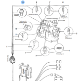 Vetus VD40151 - Charge Air Pressure Sensor