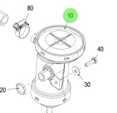 Steyr 500903 - Oil Separator for 4-Cylinder Marine SE164E40 and SE144E38 Engines
