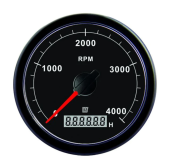 Vetus TACH Tachometer with Engine Hour Counter