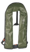 Plastimo 55836 - Pilot Fishing Inflatable Lifejacket 150N, Hydrostatic Hammar, Green