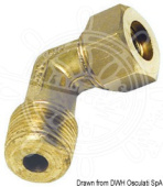 Osculati 17.409.04 - Brass Comprssion Joint 90° Male 10 mm x 3/8"