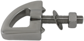 Allpa Stainless Steel Screw Eye, A=102mm, B=12mm, C=23mm, D=152mm