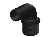 TruDesign Black 90° Long Thread Hose Tail Fittings BSP