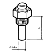 VDO 323-805-001-002A - Temperature Sender 120°C (Insul/Ret) 5/8 Universal Temperature