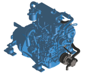Solé Adapterkit For Waterpump, Mini 11-17-29, With An Old Seawater Pump, Without Splines