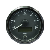 VDO A2C3833010001 - SingleViu Tachometer 6.000 RPM Black 80mm